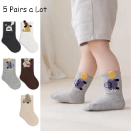 5 Pairs a Lot MILANCEL Kids Socks 0-12T Cartoon Animal Girls Autumn Socks Cute Comfortable Children Boys Socks