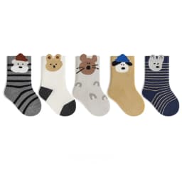 5 Pairs a Lot MILANCEL Kids Socks 0-12T Cartoon Animal Girls Autumn Socks Cute Comfortable Children Boys Socks