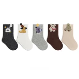 5 Pairs a Lot MILANCEL Kids Socks 0-12T Cartoon Animal Girls Autumn Socks Cute Comfortable Children Boys Socks