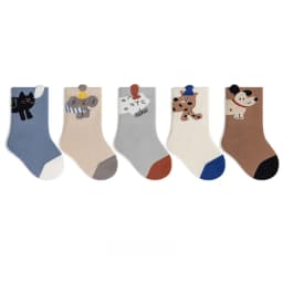 5 Pairs a Lot MILANCEL Kids Socks 0-12T Cartoon Animal Girls Autumn Socks Cute Comfortable Children Boys Socks