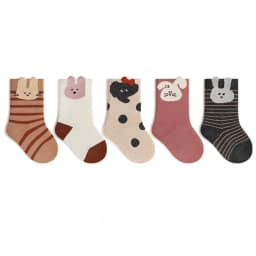 5 Pairs a Lot MILANCEL Kids Socks 0-12T Cartoon Animal Girls Autumn Socks Cute Comfortable Children Boys Socks