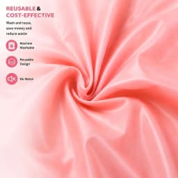 1 Piece Washable Reusable Adult Cloth Pants Pink & Transparent Soft Breathable Comfortable Lightweight Cost Saving Machine Wash