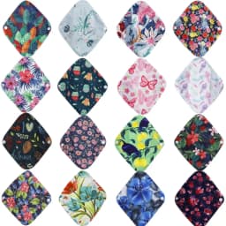 10pcs Reusable Waterproof Bamboo Fiber Pads Menstrual Cloth Sanitary Pads Feminine Maternity Hygiene Panty Liner