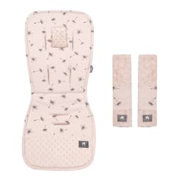 Stroller Cushion & Seat Belt Cover 2Pcs/Set Universal Baby Pram Seat Pad Soft Kids Pushchair Car Mat Stroller Accessories