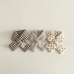 MILANCEL Children's Scarf 2-8T Striped Grid Warm Winter Kids Scarf 3 Colors Korean Version Girls Neckerchief