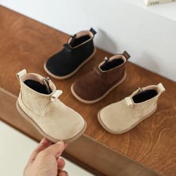 Baby Boys Girls Boots Autumn Winter Children Casual Shoes Outdoor Anti-slip Infant Shoes Oxford Suede Plush Kids Ankle Boots