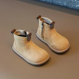 Baby Boys Girls Boots Autumn Winter Children Casual Shoes Outdoor Anti-slip Infant Shoes Oxford Suede Plush Kids Ankle Boots