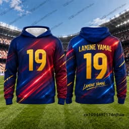Autumn New Special Yamal #19 Print Hoodies For Men Long Sleeve Sportswear Children Football Pullover Sports Kids/Adult Tops