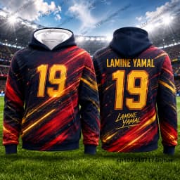 Autumn New Special Yamal #19 Print Hoodies For Men Long Sleeve Sportswear Children Football Pullover Sports Kids/Adult Tops