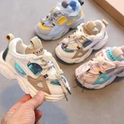 Size 21-36 Baby Toddler Shoes for Boys Girls Breathable Mesh Little Kids Casual Sneakers Non-slip Children Sport Shoes Tenis