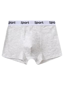 7 pieces mixed boys' underwear 8-14 years old solid color breathable soft stretch 95% cotton boy's boxer briefs