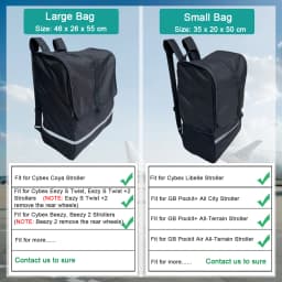 Foldable Stroller Travel Bag Compatible With Cybex Series Strollers