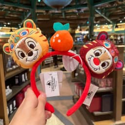 Original Disney Mickey Ears Headband Shanghai Disneyland Minnie Leather Headband Hairband Sequin Bow Party Hair Accessories