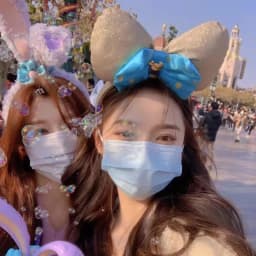 Original Disney Mickey Ears Headband Shanghai Disneyland Minnie Leather Headband Hairband Sequin Bow Party Hair Accessories