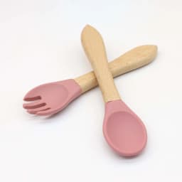 6pcs Food Grade Silicone Tableware Set, Bibs, Bowls, Plates, Water Cups, Spoons, Forks, Baby Utensils