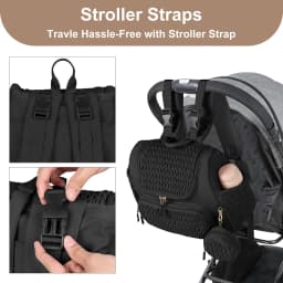 Mommy Diaper Bag Baby Stroller Organizer Backpack Large Capacity Outdoor Travel Maternity Bag With Insulated Pocket Changing Pad