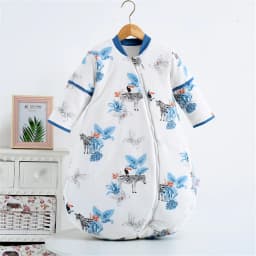 2.5Tog Spring and Autumn Thin Baby Sleeping Bag U-Shaped Cartoon Pure Cotton Kidsren's Sleeping Bag Anti-Kick Quilt 0-3Y Baby Sleeping Bag