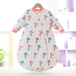 2.5Tog Spring and Autumn Thin Baby Sleeping Bag U-Shaped Cartoon Pure Cotton Kidsren's Sleeping Bag Anti-Kick Quilt 0-3Y Baby Sleeping Bag