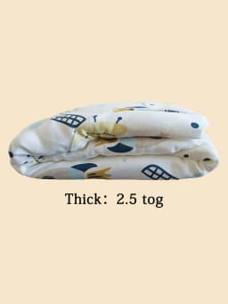 2.5Tog Spring and Autumn Thin Baby Sleeping Bag U-Shaped Cartoon Pure Cotton Kidsren's Sleeping Bag Anti-Kick Quilt 0-3Y Baby Sleeping Bag