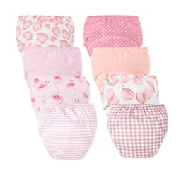 8/5pcs Baby Cotton Training Pants Panties Waterproof Cloth Diapers Reusable Toolder Nappies Diaper Baby Changing Nappy Underwear