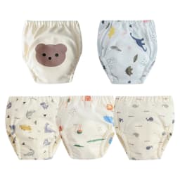 8/5pcs Baby Cotton Training Pants Panties Waterproof Cloth Diapers Reusable Toolder Nappies Diaper Baby Changing Nappy Underwear