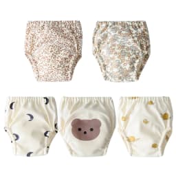 8/5pcs Baby Cotton Training Pants Panties Waterproof Cloth Diapers Reusable Toolder Nappies Diaper Baby Changing Nappy Underwear