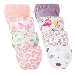 8/5pcs Baby Cotton Training Pants Panties Waterproof Cloth Diapers Reusable Toolder Nappies Diaper Baby Changing Nappy Underwear