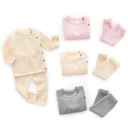 2PCS Autumn Winter Baby Boys Girls Solid Color Clothing Newborn Baby Casual Clothes Suit Infant Long Sleeve Top+Pants Pajamas