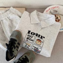 Children Clothing Sets Spring Autumn Baby Boy Girls Sport Suits Cartoon Polo Sweatshirt+Pants 2PCS Kids Clothes Casual Tracksuit