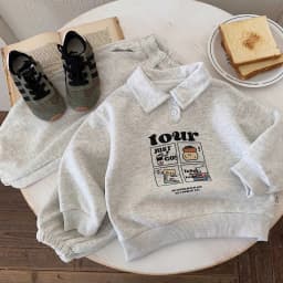 Children Clothing Sets Spring Autumn Baby Boy Girls Sport Suits Cartoon Polo Sweatshirt+Pants 2PCS Kids Clothes Casual Tracksuit