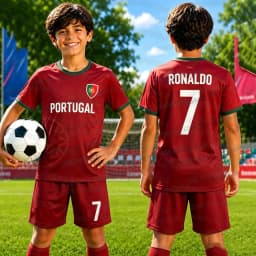 2026 Women Men Portugal Fans Shirt and Shorts Summer Kids 2 Piece Set Special NO.7 Ronaldo Football Jersey Shorts Set