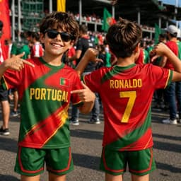 2026 Women Men Portugal Fans Shirt and Shorts Summer Kids 2 Piece Set Special NO.7 Ronaldo Football Jersey Shorts Set