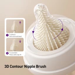 Avent Baby Bottle Cleaning Set Includes Bottle Brush Nipple Brush Straw Cleaner Drying Racks & Storage Box BPA Free