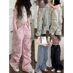 ZOETOPKID Girls Pants Spring Kids Hip Hop Pants Summer Children's Streetwear Casual Trousers Autumn Teen Large Size Sweatpants
