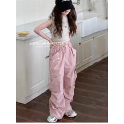 ZOETOPKID Girls Pants Spring Kids Hip Hop Pants Summer Children's Streetwear Casual Trousers Autumn Teen Large Size Sweatpants