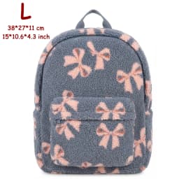 2026 KS Children Lamb Fleece Backpack Kid Outdoor Primary Schoolbag Baby Kindergarten Bags Boys Girls Gift Travel Bag Mommy Bags