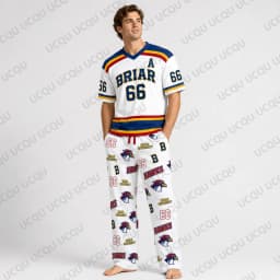 2026 Off Campus Briar University Couples Pajama Set Graham 44 Di Laurentis 66 Jersey Pants Homewear Adult Kids