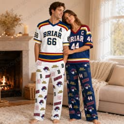 2026 Off Campus Briar University Couples Pajama Set Graham 44 Di Laurentis 66 Jersey Pants Homewear Adult Kids