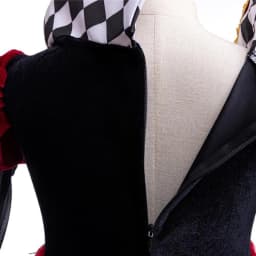 Girls Queen of Hearts Cosplay Dress Black White Checkered Skirt with Red Tulle Kids Halloween Costume Theme Party Outfit