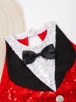 6-16Y Kids Girls Jazz Latin Dance Bodysuit Cha-cha Samba Rumba Tango Ballroom Dancewear Sleeveless Shiny Tassels Leotard Dress