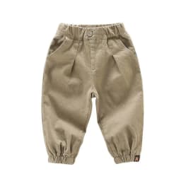 Korean Spring Autumn Infant Baby Boys Pants Cotton Solid Casual Harem Pants For Kids Boys Simple Toddler Boys Cargo Pants