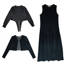 Elegant Maxi Women 3 Pieces Dress for Women and Girls Velour and Satin Top Black Sleeveless Dress for Lady Clothes XS-XXXL