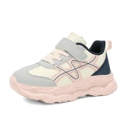 Children’s Black Causal PU Leather Running Shoes Anti-Slip Outdoor Sneakers for Boy and Girl Sport Tennis Size 30-39