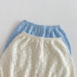 Infant Forest-Style Hollow Knit Short-Sleeve Top and Shorts Set, 2026 Summer New Arrival, Korean-Style Chic Baby Girl Outfit