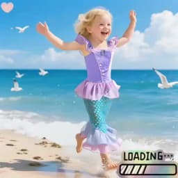 Girls Mermaid Costume Kids Ocean Princess Fancy Dress Summer Dresses Children Carnival Birthday Party Halloween Costumes