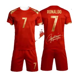 Ronaldo No.7 3D Jerseys for Men and Women Fan Commemorative Short Sleeved Shorts Summer Set Children's Birthday Gift Kids