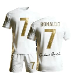 Ronaldo No.7 3D Jerseys for Men and Women Fan Commemorative Short Sleeved Shorts Summer Set Children's Birthday Gift Kids