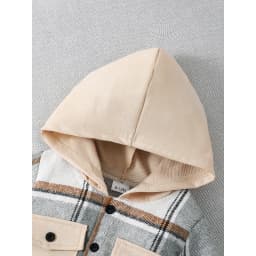 Fashion Autumn Toddler Baby Boys Plaid Hooded 2Pcs Outfit Jacket+Pants for 0-3Y Newborn Infant Casual Daily WearClothing Set