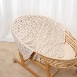 Cotton Baby Blanket Knit Infant Boy Girl Bedding Quilt 90*70CM Solid Toddler Stroller Swaddle Super Soft Plaid Fashion Hollow Ou