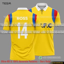 TESM Family Matching Retro Football Polo Shirt Men Soccer Jersey Style Short Sleeve Casual Sports Fan Top